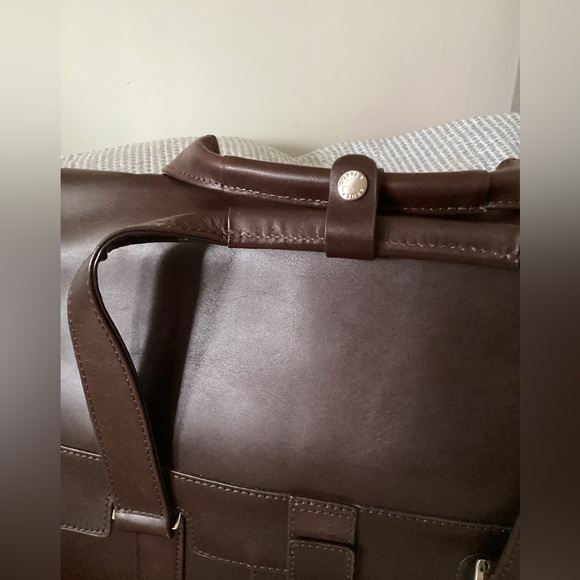 CutterBuck brown leather briefcase BRAND NEW - Picture 4 of 11